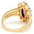 With a gorgeous amethyst stone in the prettiest purple hue, this pristine piece dazzles. Darling diamonds form a halo...