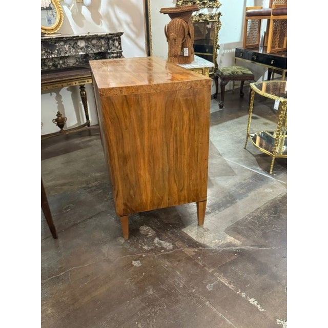 19th Century 19th C. German Biedermeier Walnut Commode For Sale - Image 5 of 5