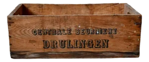 Wooden Boxes from Central Beurrière Drulingen, 1940s, Set of 2