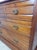 Edwardian Walnut 2 Over 3 Chest of Drawers with Drop Handles, 1910s For Sale - Image 6 of 18