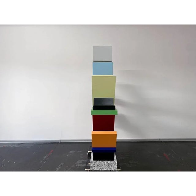 Blue Carlton Room Divider by Ettore Sottsass, 1981 For Sale - Image 8 of 9
