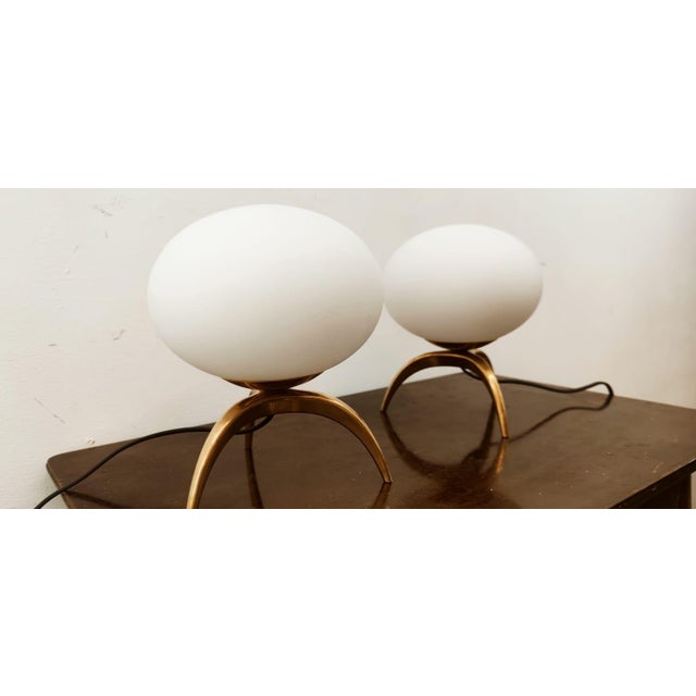 Oval Glass Table Lamp For Sale - Image 4 of 16