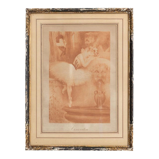 1900 - 1909 France Sienna Wood Painting For Sale