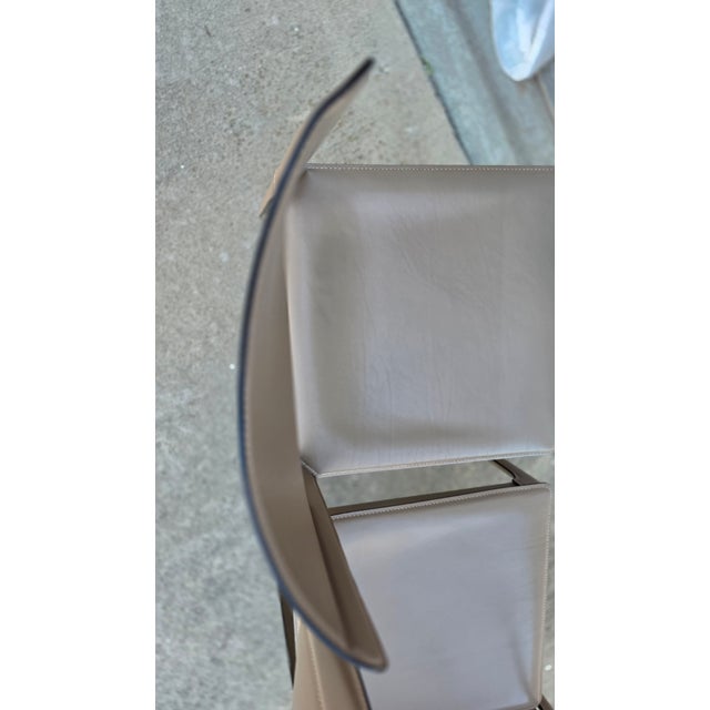 1990s Matteo Grassi Leather Chairs For Sale - Image 11 of 12