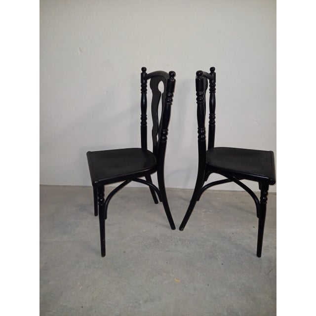 Second Label Side Chair by Josef Hoffmann for Thonet, 1910, in Flawless conditions. Designed 1890 to 1919 This piece has...