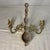 1950s Vintage Solid Brass Double-Arm Wall Sconce – Elegant Traditional Candle Holder For Sale - Image 5 of 6