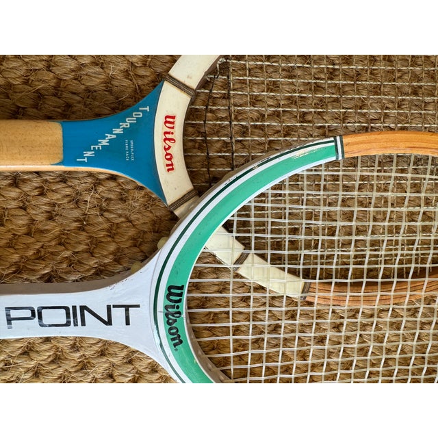 Vintage Wooden Racquets, Pair For Sale In Miami - Image 6 of 7