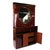 Wood Art Deco Style Mahogany 3 Piece Cabinet With Mirror and Floating Bar For Sale - Image 7 of 8