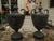 A striking pair of Neo Classical Style cast Bronze Urs high quality with foliate swag decoration and scholars Profile