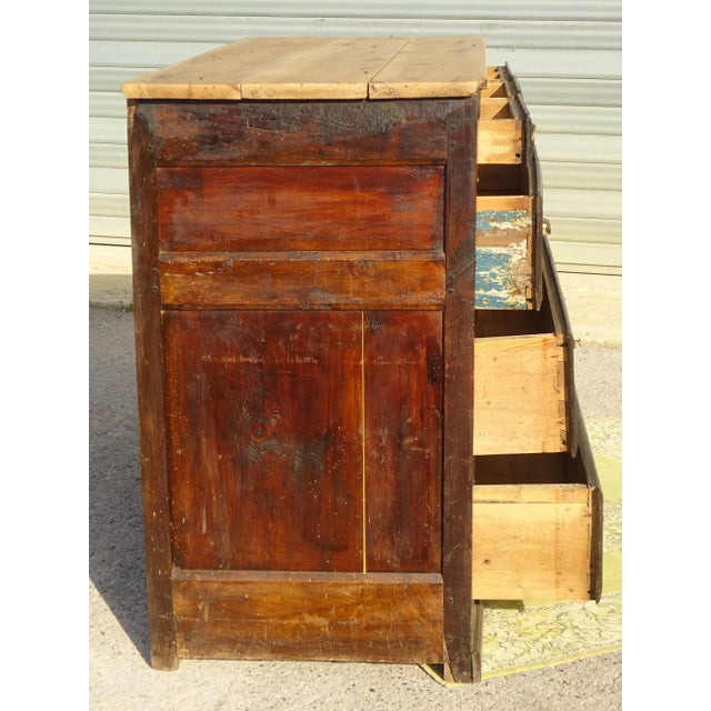 Brown Chest of Drawers in Beech, 19th Century For Sale - Image 8 of 18