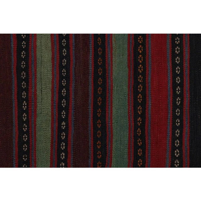 Tribal Vintage Afghan Tribal Kilim Rug With Colorful Stripes, From Rug & Kilim For Sale - Image 3 of 7