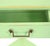 French Provincial Grange France French Provicincial Seafoam Green Triangular End Table With Drawer, 2000s. For Sale - Image 3 of 4