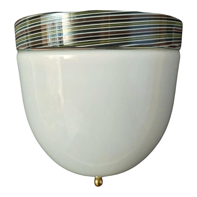 1960s Milky White Murano Sconce For Sale