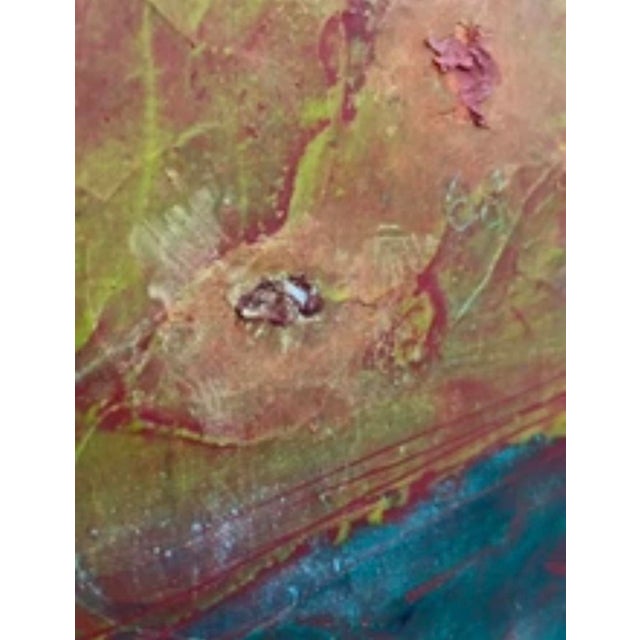 Mid 20th Century Vintage Sacha Tébo Signed Encaustic Nude Portrait Painting, 1968, Haitian Modernist For Sale - Image 5 of 11