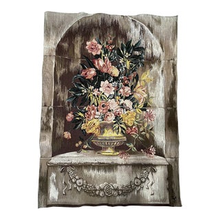 1990s Flower Vase Tapestry For Sale
