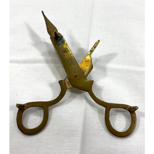 Antique Brass Candle Snuffer/Wick Scissors Chairish