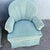 Postmodern Postmodern Turquoise Fabric Clam Shell Scalloped Swivel Lounge Chairs by Stanley - A Pair For Sale - Image 3 of 6