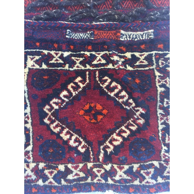 Textile Turkish Wool Saddlebag For Sale - Image 7 of 7