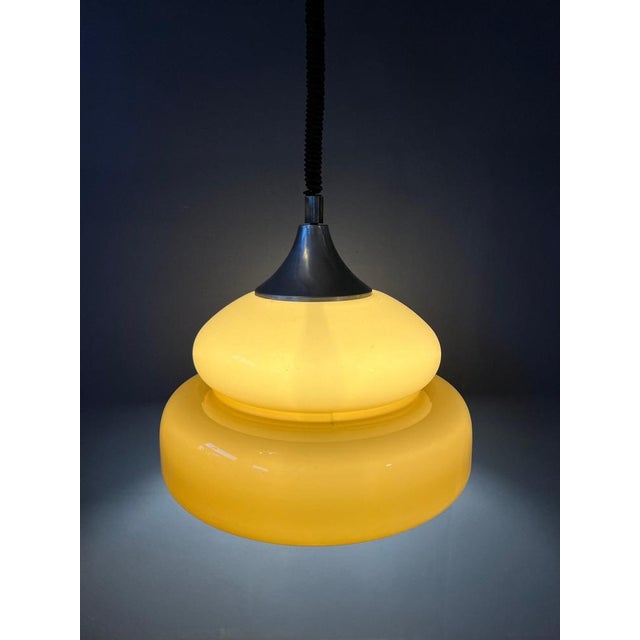 Metal Mid-Century Space Age Pendant Lamp, 1970s For Sale - Image 7 of 11