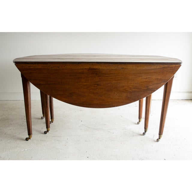 French 18th Century Drop Leaf Directoire Dining Table For Sale - Image 3 of 5