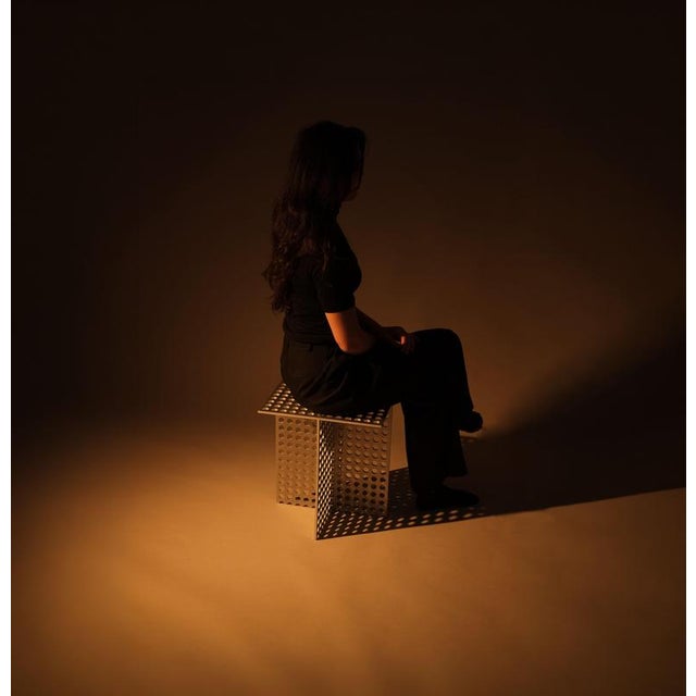 Partial Presence Aluminium Side Table by Bureau of Entropy For Sale - Image 9 of 10