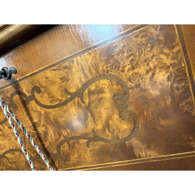 Fine 20th Century Marquetry Inlay Italian Secretaire For Sale - Image 10 of 12