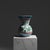 Handmade Ceramic “Kandil” Vase (30cm) – Classic Ottoman Form – Polychrome Red & Green Floral Art For Sale - Image 9 of 9