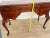 Vintage Desk Vanity, Chippendale Style, Three Dovetail Drawers, Solid Cherry For Sale - Image 10 of 13