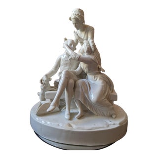 Antique Sevres French 18th Century Porcelain Figurine Signed by Leriche For Sale