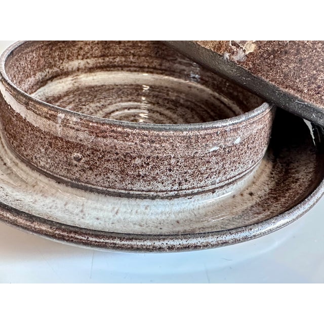 Handmade Ceramic Butter Dish from Serocka, Germany, 1970s For Sale - Image 3 of 9