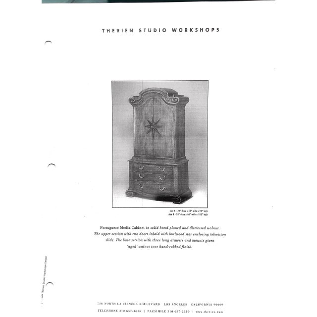 Therien Studio Workshop Portugese Walnut Armoire For Sale - Image 9 of 10