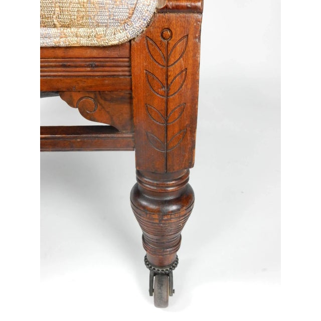 Wood Art Nouveau Era Swedish Throne Lounge Chair For Sale - Image 7 of 11