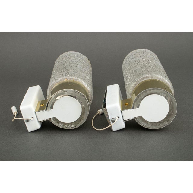 Doria Leuchten Glass and Brass Sconces, Pair For Sale - Image 9 of 9