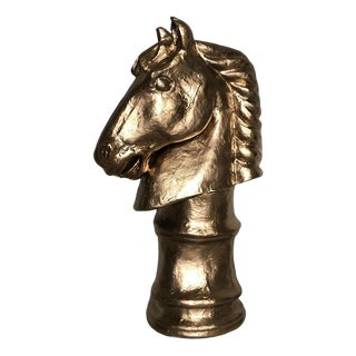 Papier-Mâché Chess Knight Sculpture For Sale