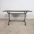 Industrial Vintage Industrial Bistro Table with Green Painted Wooden Top, 1950s For Sale - Image 3 of 13