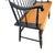 Wood Vintage Hitchcock Style Stenciled Bench, Black & Gold Spindle Settee For Sale - Image 7 of 12