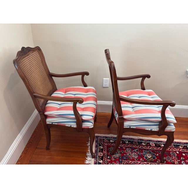 Pair of VIntage Kindel Walnut Dining Chairs For Sale In Boston - Image 6 of 12