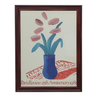 David Hockney, Vintage Framed Poster For Sale
