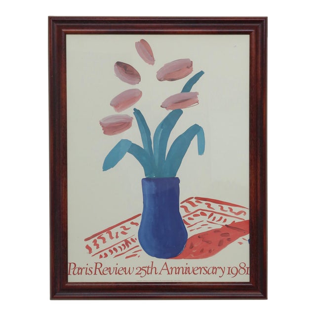 David Hockney, Vintage Framed Poster For Sale