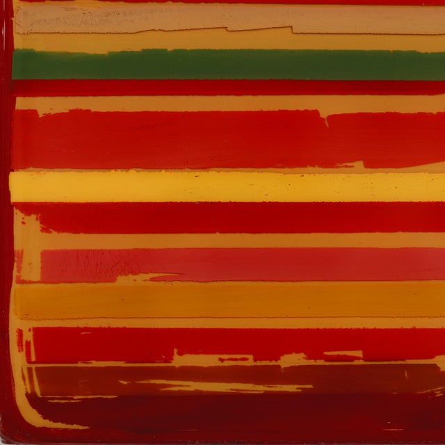 In Tune 75 - Original Abstract Music-Inspired Mixed Media Resin Painting on Wood Panel by Ricky Hunt For Sale In Los Angeles - Image 6 of 9