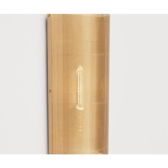 Contemporary 79 Wall Lamp in Brass with Aluminum and Steel with 18k Gold by Marine Breynaert For Sale - Image 3 of 12