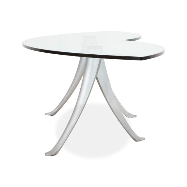 Oval 5021 Coffee Table in Glass and Aluminum from Rolf Benz For Sale - Image 10 of 11
