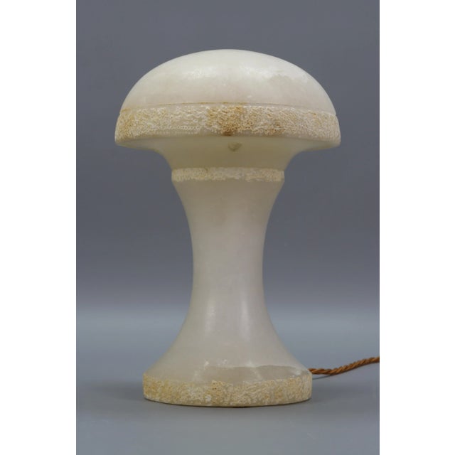 Mid-Century Modern Alabaster Mushroom Lamp, Italy, 1950s For Sale - Image 3 of 18