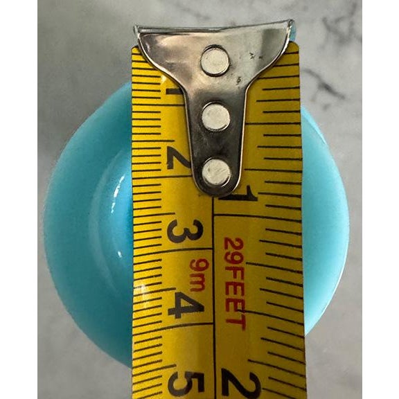 Early 20th Century French Portieux Vallerysthal Aqua Blue Perfume Decanter For Sale - Image 10 of 11