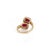 VRJewels 3.16 Ct Mozambique Ruby Diamond Bypass Ring Size 4 in 14k Gold For Sale - Image 10 of 16