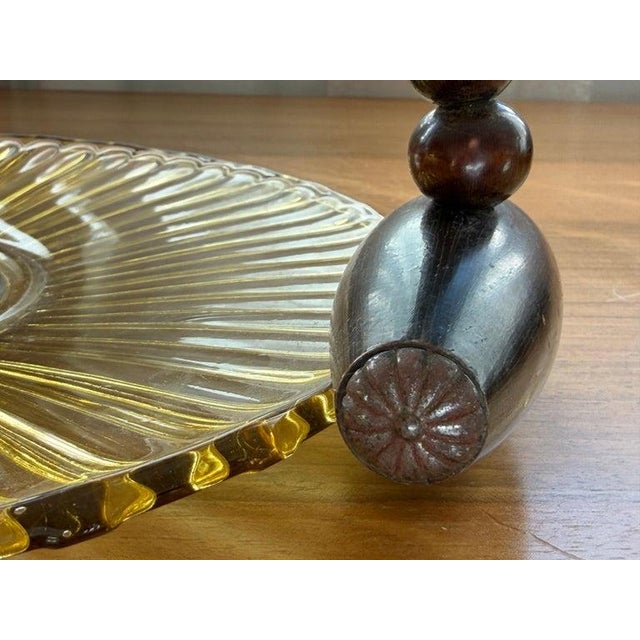 1930's French Art Deco Wooden Vintage Centerpiece For Sale - Image 9 of 13