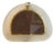 20th Century Crescent-Shaped Photo Frame in Murano Glass and Brass by Tommaso Barbi, 1920s For Sale