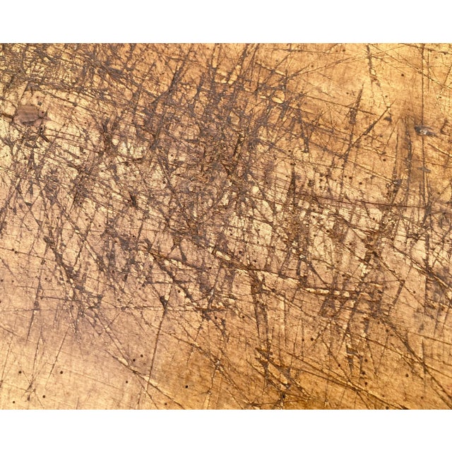 Brown Oak Pig Bench Butcher's Block Table, Circa 1920 For Sale - Image 8 of 12