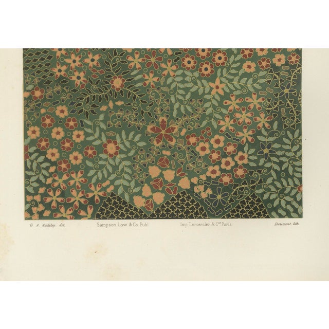 Japanese Floral Design Pattern, 1884, Paper For Sale - Image 3 of 4