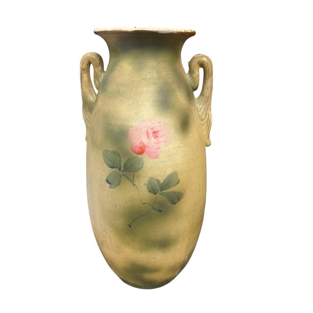Nippon Morriage Hand-Painted Vases, a Pair For Sale - Image 9 of 12